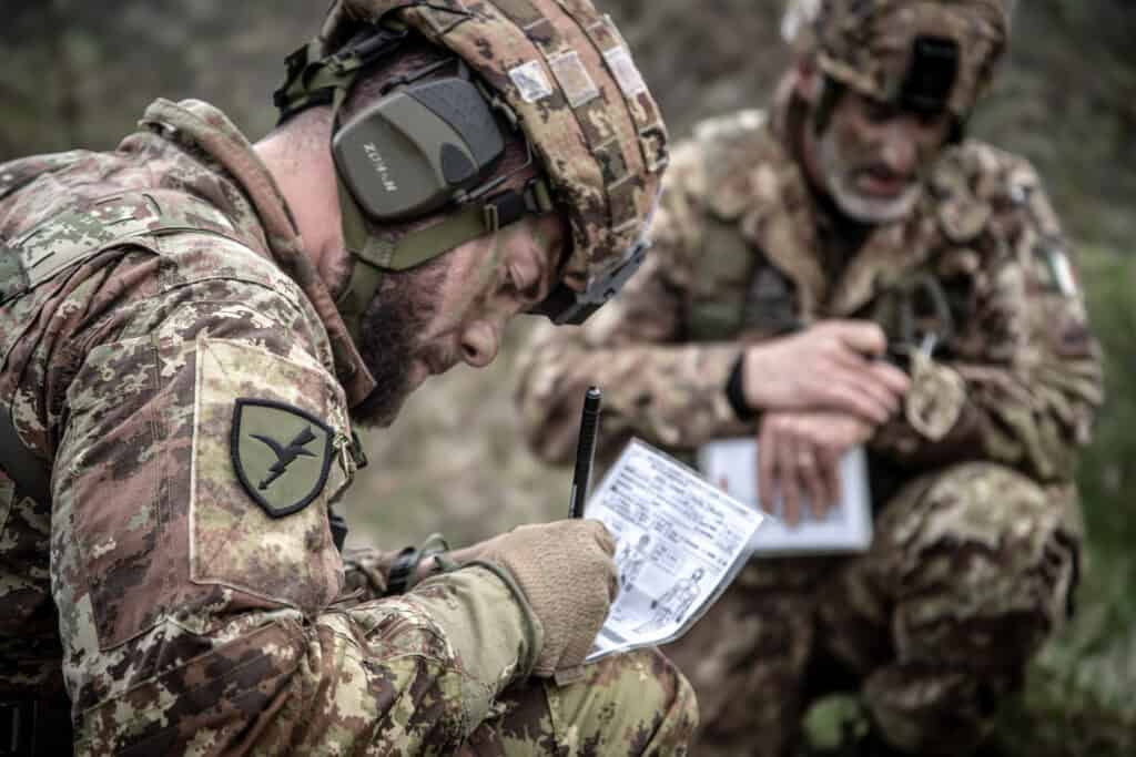 183° Nembo in attività addestrativa. compilazione messaggio medevac