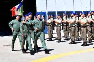 10 - Sfilamento dello stendardo del CAAE al termine della cerimonia