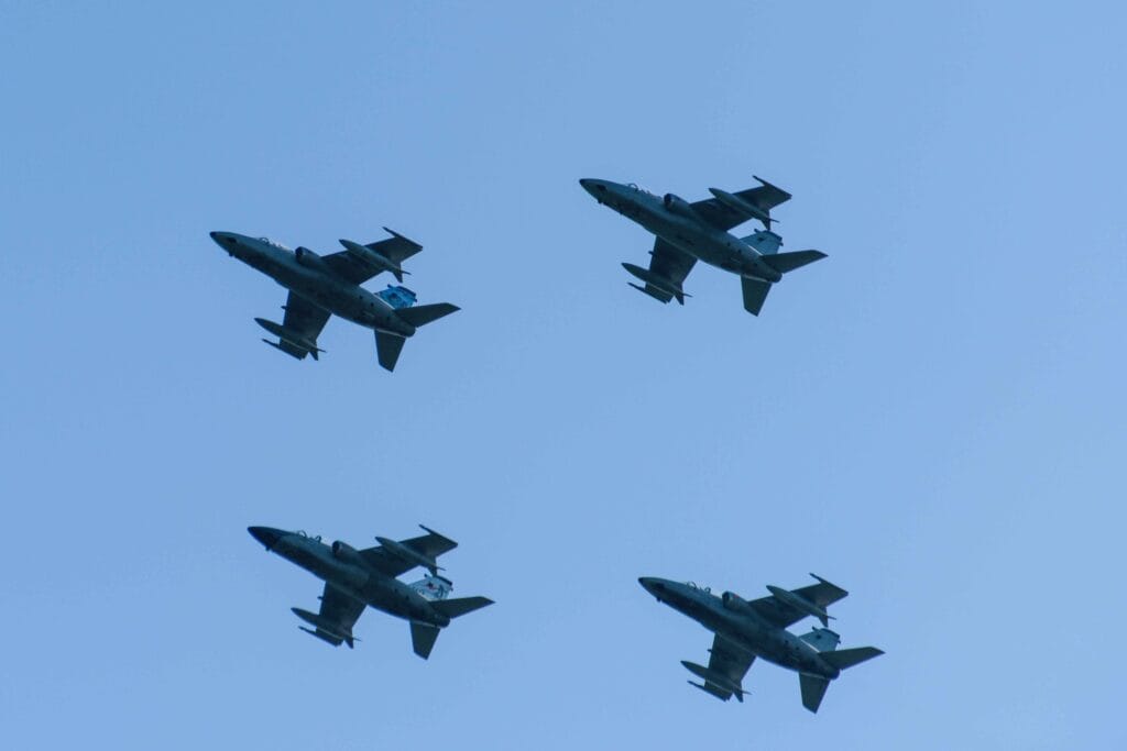 AMX atterrano a Piacenza Flight Museum