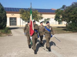 3- Arrivo della Bandiera di Guerra del reggimento logistico Sassari