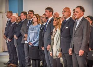 3. L'Ambasciatore Cornelius Zimmerman (Seniore Civilian Representative della NATO), l'Ambasciatore d'Italia in Afghanistan Roberto Cantone e altre
