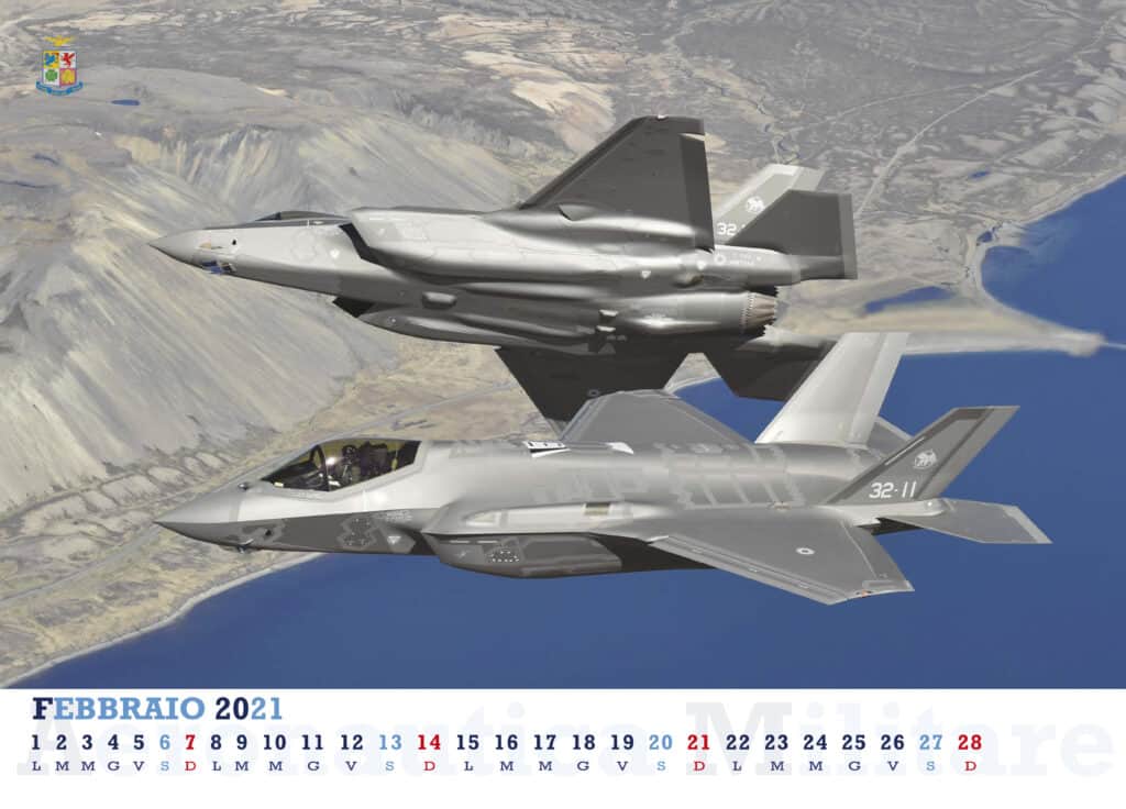 Calendario Aeronautica Militare 2021 - F-35