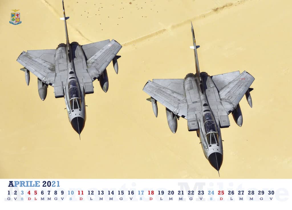 Calendario Aeronautica Militare 2021 - Panavia Tornado