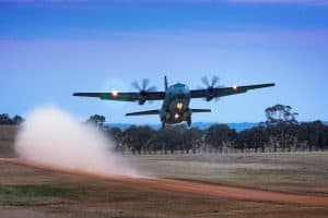 Leonardo: primo volo per la nuova configurazione del C-27J