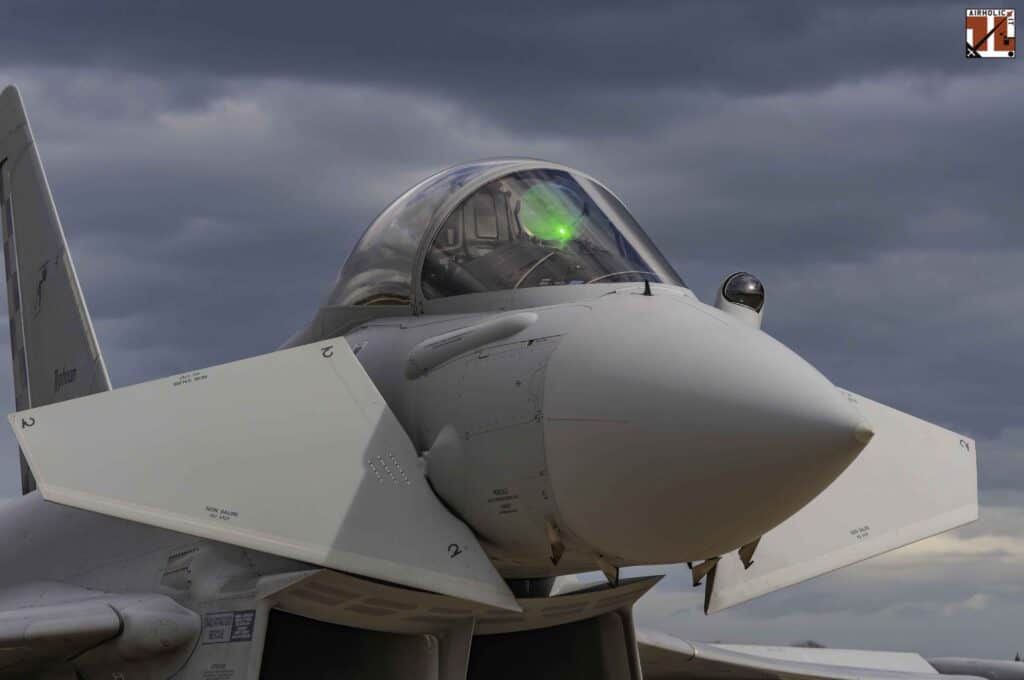 Eurofighter Typhoon vista anteriore 