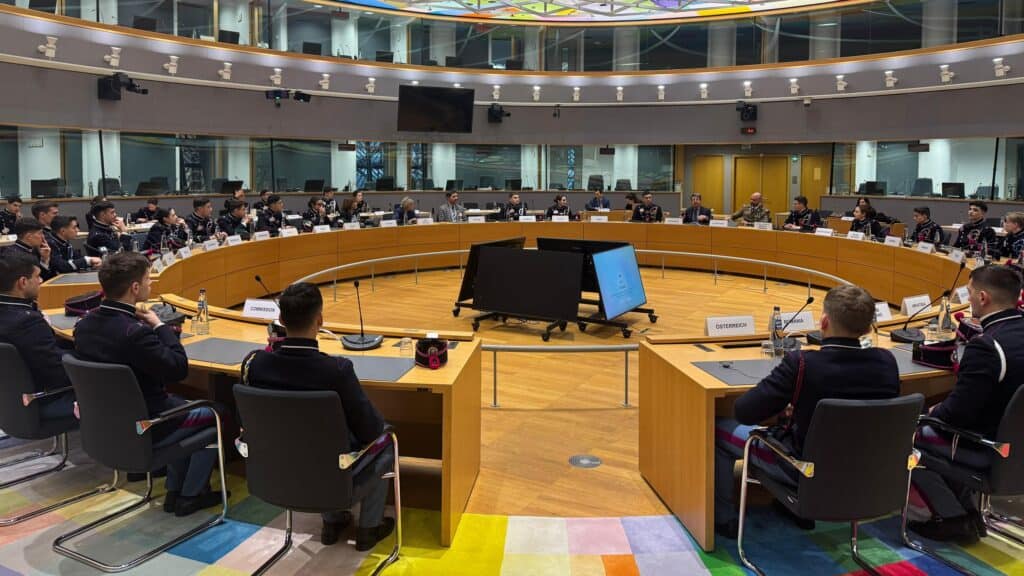 Foto 10 Momento della visita al Consiglio dell'UE