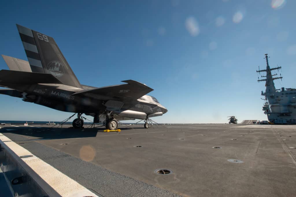 Appontaggio F-35B US Marines sulla Cavour