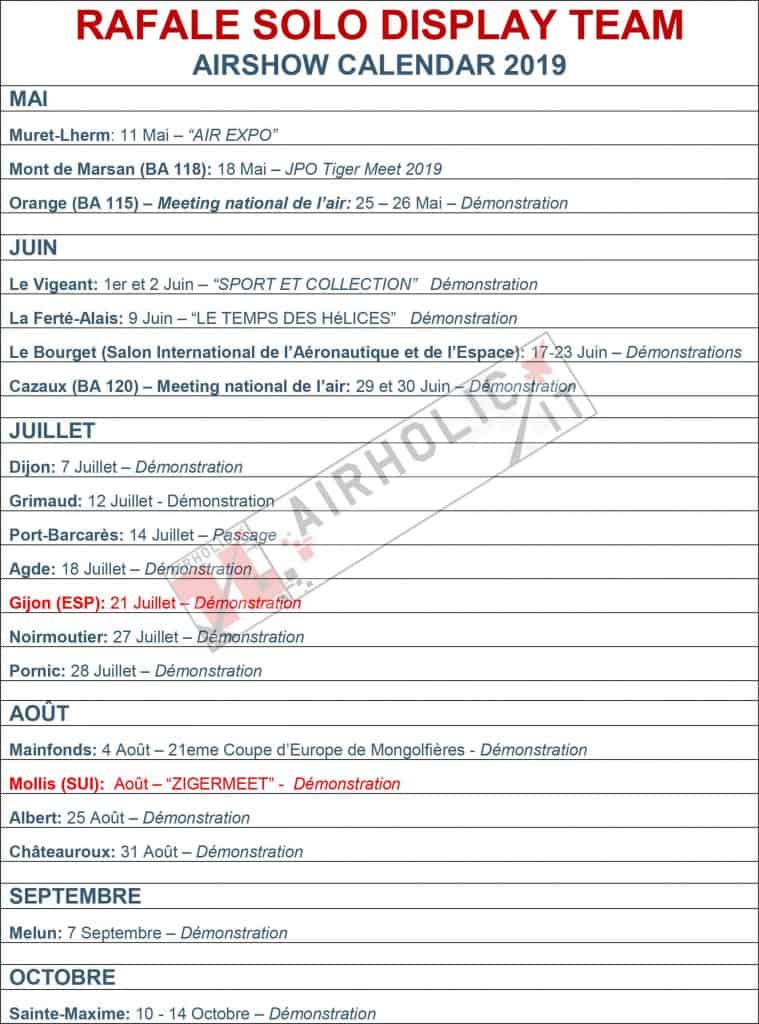 rafale solo display team 2019