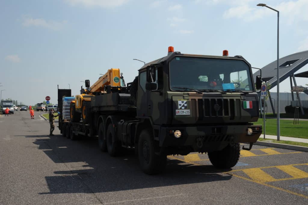 AERONAUTICA ALLESTISCE OSPEDALE A SCHIAVONIA