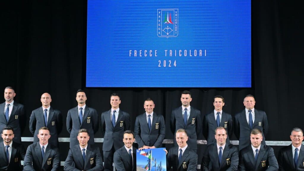 formazione frecce tricolori 2024 - credits Messaggero Veneto