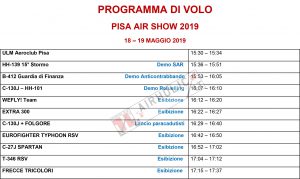 programma Pisa Air Show 2019